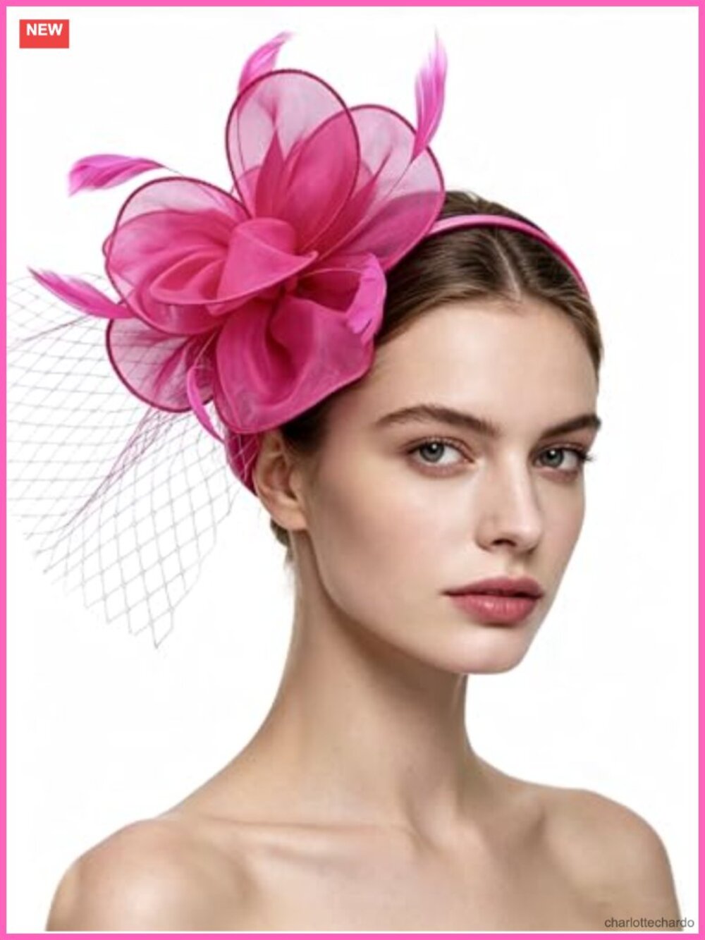 Womens Fascinator Hat Feathers Veil Headband Hair Clip Tea Party Cocktail Church